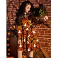 thumbnail image 6 of Arshiner Girls Dresses Puff Long Sleeve Fall Winter Formal Party Belted Dress with Pockets, 6 of 6