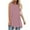 Pink, variant on Lovskoo Summer Tops for Women 2024 Tank Tops Round Neck Sleeveless Tank Solid Color Casual Tunic Tops Blouse Olive Green