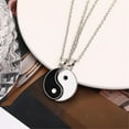 thumbnail image 4 of Yin and Yang Couples Pendant Chain Necklace Sets for Women Mens Personalized Matching Puzzle Diagrams Best Friend Necklaces Gifts for Girlfriend Valentines Birthday, 4 of 4
