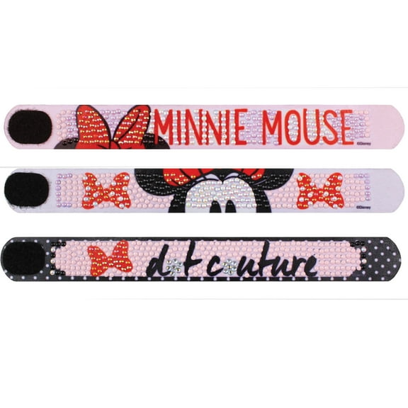 Diamond Dotz Disney Minnie Mouse Couture Dotzies Bracelet Kit Disney Diamond Painting Kits for Adults - Diamond Art Kits a Relaxing Creative Craft Kit with Dotz Gems 9"x1"