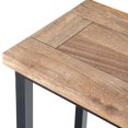 thumbnail image 4 of Skyler 18 inch Wide Solid Mango/Metal Industrial C Side Table in Natural/Charcoal, Assembled, 4 of 11