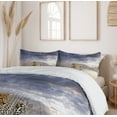 thumbnail image 6 of Ambesonne Savannah Duvet Cover Sets, Cloudscape Sunset Scene, 2-King, Beige and Grey, 6 of 7