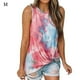 thumbnail image 1 of Camiseta sin mangas Mujer Cuello redondo Top Impreso Twisted Vest, Wine Red, M Vogacara AP001690-12, 1 of 5