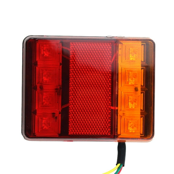 Clispeed Trailer Taillight Truck Tail Lights Red Plastic 1 Pair Backup Lights