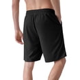 thumbnail image 5 of Aimik Mens Sport Shorts Textured Curved Seams Mens Active Shorts Summer Quick Dry Material Running Shorts for Training or Sports, 5 of 6