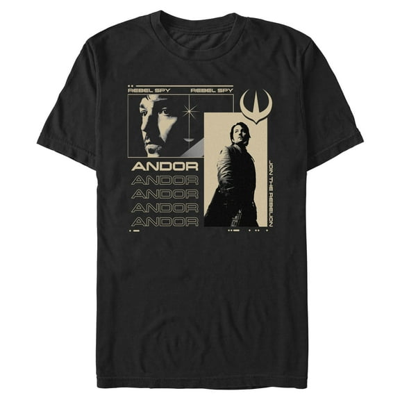 Mens Star Wars: Andor Cassian Rebel Spy T Shirt