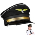 thumbnail image 4 of Niños Pilot Hat Pilot Disfraz de disfraces Halloween Pilot Pilot Hat Pilot Sombrero, 4 of 7