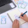 thumbnail image 2 of Amaxiu Cute Self Stick Notes, 6 Pack Cartoon Animal Sticky Note Kawaii Markers Flags Memo Pads Small Sticky Memo Pad Dog Cat Rabbit Bear Shape 8x5cm/3.2x2in 180 Sheets, 2 of 7