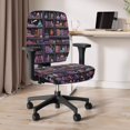 thumbnail image 6 of Chririnla Magic Bookshelf Print Office Chair Slipcover Stretchable Office Chair Covers for Friends, Decorative Washable Split Stretchable Seat Cover for Gaming Chair, 6 of 8