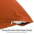 thumbnail image 5 of REGALWOVEN Brushed Microfiber Pillowcase Body Pillow Pillowcase, Standard Rust, 5 of 7
