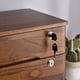 thumbnail image 4 of Organizador de escritorio de madera for encimera de 3 niveles con cajones con cerradura, archivador de almacenamiento, 4 of 9