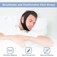 thumbnail image 3 of Chin Strap for CPAP Users, Chin Strap for Snoring, Adjustable and Breathable Anti Snoring Chin Strap, Comfortable Anti Snoring Devices Chin Strap for Men and Women to Stop Snoring - Black, 3 of 8