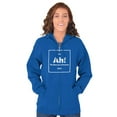 thumbnail image 3 of Element Surprise Ninja Science Nerdy Unisex Fleece Graphic Zip Up Hoodie Brisco Brands 4X, 3 of 5