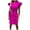 Hot Pink, variant on IROINNID Women's Sleeveless Bodycon Dress V-Neck Casual Dresses Summer Zipper Mini Dress Strapless Solid Color Dress