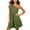 Army Green, variant on Tqcoqu Women's Party Date Night Dress,One Shoulder Tie Knot Tiered Ruffle Mini Dress,Army Green Women's S-XXL