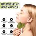 thumbnail image 2 of Juego de rulos Gua Sha y Face Roller Olaemuo Jade para reducir la hinchazón, 2 of 9
