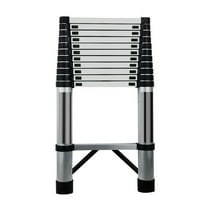 Nuoxin 15.4FT Telescoping Ladder 330lbs Load Capacity Aluminum Telescopic Extension Ladder, Multi-purpose Collapsible Ladder for RV，Home or Outdoor Work