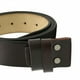 thumbnail image 2 of Leather Belt Snap Belt Strap 1.5`` (38 Mm) Wide Belt Without Buckle Coffee, 2 of 5