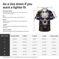 thumbnail image 6 of Lsque Modern Abstract Colorful Skull C pattern Hawaiian Shirt for Men, Unisex Summer Beach Casual Short Sleeve Button Down Shirts-XX-Large, 6 of 9