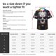 thumbnail image 5 of Balery Modern Abstract Colorful Skull C Camisas hawaianas de manga corta para hombre, camisas playeras de corte holgado, camisas de vacaciones con botones,Medium, 5 of 7