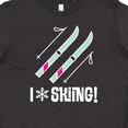 thumbnail image 4 of Inktastic Skier I Love Skiing Youth T-Shirt, 4 of 5