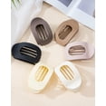 thumbnail image 7 of AWAYTR 6 PCS Oval Flat Hair Claw Clips for Women, Medium French Clips with Strong Grip, Non Slip Hair Clips for Thick & Thin Hair, 7 of 7