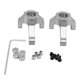 thumbnail image 2 of Copa de dirección de aleación de aluminio Copa de dirección de coche con control remoto RC para coche de escalada HBX 1/24 2098BPlata, 2 of 10