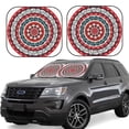 thumbnail image 2 of Picia Round Design 2 Piece Car Windshield Sun Shade Foldable | Foldable Sun Shield for Front Window Blocks UV Rays and Keeps Your Vehicle Cool-Large, 2 of 7