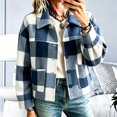 thumbnail image 6 of PiGOGI Womens Long Sleeve Cardigan Coat Button Front Jacket with Turndown Collar and Pockets Casual Soft Outerwear for Daily Wear, 6 of 7