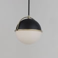 thumbnail image 3 of 12412SWBKWBR-Maxim Lighting-Duke - 1 Light Pendant-11.25 Inches Tall and 11.5 Inches Wide-Black/Weathered Brass Finish, 3 of 5
