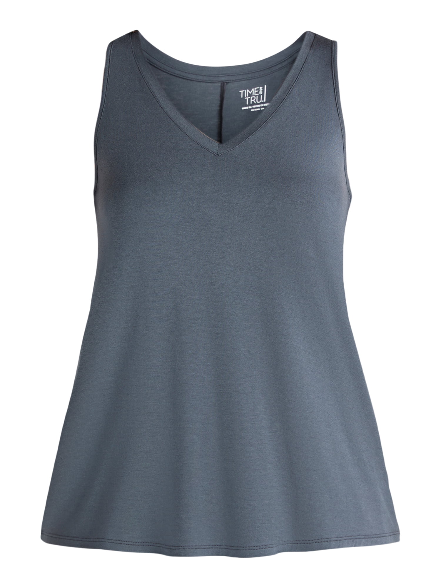Time and Tru Women's High Low Tank Top, Sizes XS-XXXL