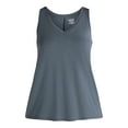 thumbnail image 5 of Time and Tru Women's High Low Tank Top, Sizes XS-XXXL, 5 of 5