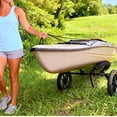 thumbnail image 3 of GanFindX Heavy Duty Kayak Cart Canoe Trolley with Solid Foam Wheels, Foldable Kayak Carrier Dolly with Upright Crossbar & Tie Down Straps for Kayak, Canoe, Paddle Board Transport, 3 of 9