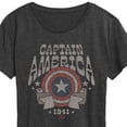 thumbnail image 3 of Marvel Captain America - Band Tee Style - Women's Short Sleeve Graphic T-Shirt, 3 of 5
