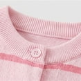 thumbnail image 5 of Edvintorg Button Up Cardigan for Girls Stripe Crewneck Long Sleeve Knit Sweater 2-8Years Uniform Sweaters Kids Clothes Girls, 5 of 6