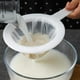thumbnail image 1 of Xiao Hua Colador de malla de nailon ultrafino para cocina | Tamiz de plástico con filtro de malla fina para leche de soja, café, leche, yogur, zumo, kéfir, miel y vino (malla 200), 1 of 4