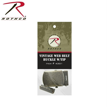 - Rothco Vintage Web Belt Buckle & Tip Pack