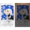 thumbnail image 2 of Caroline's Treasures SS4641CNL Dandie Dinmont Terrier Winter Snowflakes Holiday Ceramic Night Light, 6x4x3", multicolor, 2 of 2
