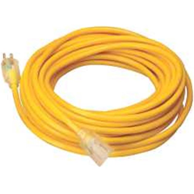 Coleman Cable 647312 Outdoor Round Extension Cord 12-3 50Ft