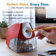 thumbnail image 5 of Bostitch Office Personal Electric Pencil Sharpener, Powerful Stall-Free Motor, High Capacity Shavings Tray, Red (EPS4-RED), 5 of 6