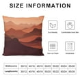thumbnail image 5 of Nawypu  Desert Mountain Landscape in Sunset Decoration Farmhouse Decor Home Decorative Throw Pillow Case Cushion Cover for Sofa Couch,Sunrise Light and Fog Throw Pillow Cover, 5 of 5