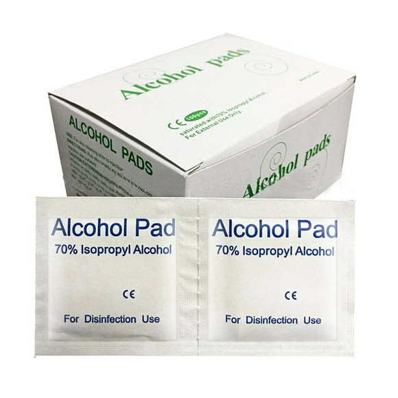 100Pcs Portable Clean Swabs Pad Hand Wet Wipes Cleanser Wash Tissue for Home Skin Cleaning Care