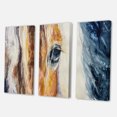 thumbnail image 3 of Designart ' Abstract Close-Up of A Beautiful Horses Eye I ' Farmhouse Canvas Wall Art Print, 3 of 3
