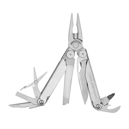 UPC: 0037447007521 | LEATHERMAN  Curl Everyday Multitool with Spring Action Scissors  Built in the USA  Stainless Steel with Nylon Sheath