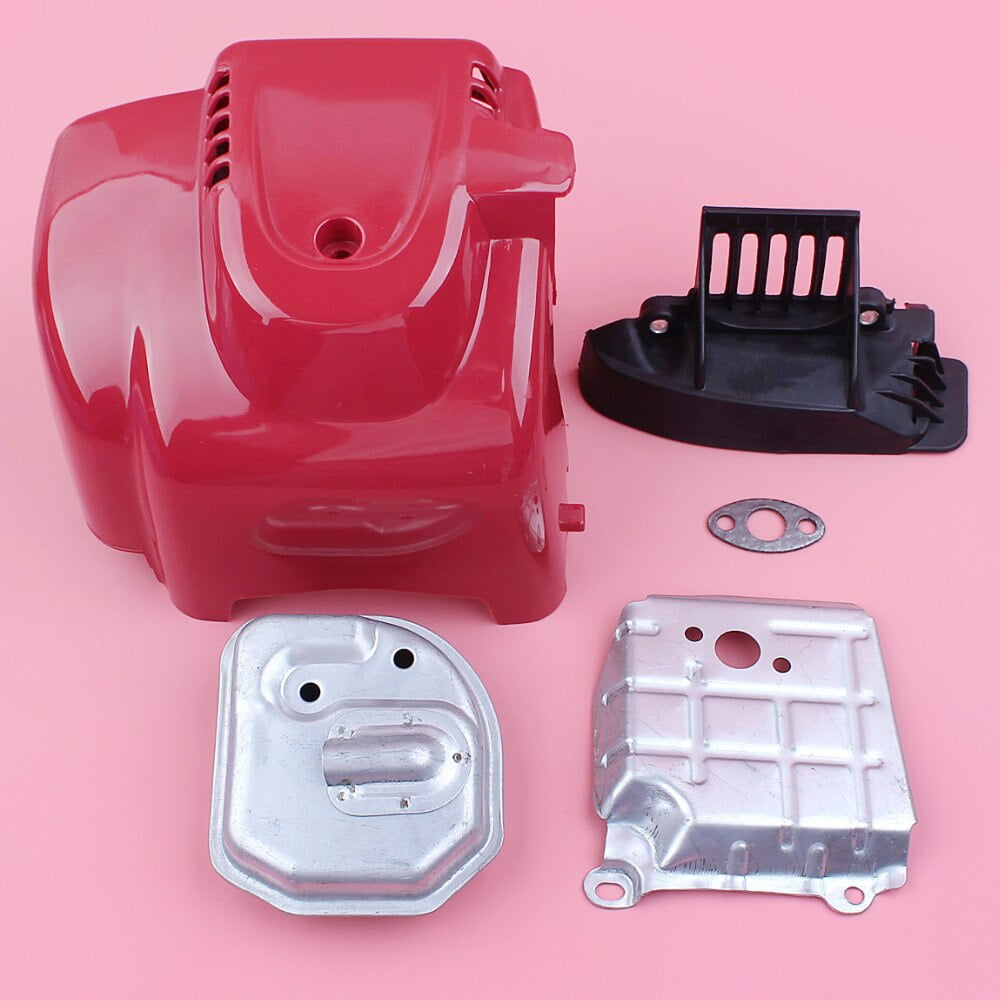 Top Cylinder Engine Exhaust Muffler Air Guide Cover Kit For Honda GX35 GX35NT HHT35S 4 Stroke