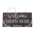 thumbnail image 1 of Please Remove Your Shoes Wooden Hanging Sign Coffee for Door Decor, 1 of 4