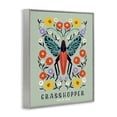 thumbnail image 2 of Stupell Industries Eclectic Symmetrical Grasshopper with Blooms Gray Framed Giclee Art, 24 x 30, by Indira Prieto | IndySign, 2 of 8