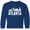 Royal Blue, variant on Inktastic Atlanta Skyline Grunge Long Sleeve Youth T-Shirt