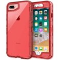 thumbnail image 1 of FYBTO Case for iPhone 8 Plus Case, for iPhone 7 Plus Case 5.5 inch, Crystal Clear 3 in 1 Heavy Duty Defender Shockproof Full-Body Protective Case Hard PC Shell & Soft TPU Bumper Cover - Clear, 1 of 5
