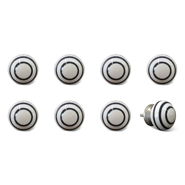 KNOB-IT VINTAGE HANDPAINTED CERAMIC KNOBS (8 Pack) K000001